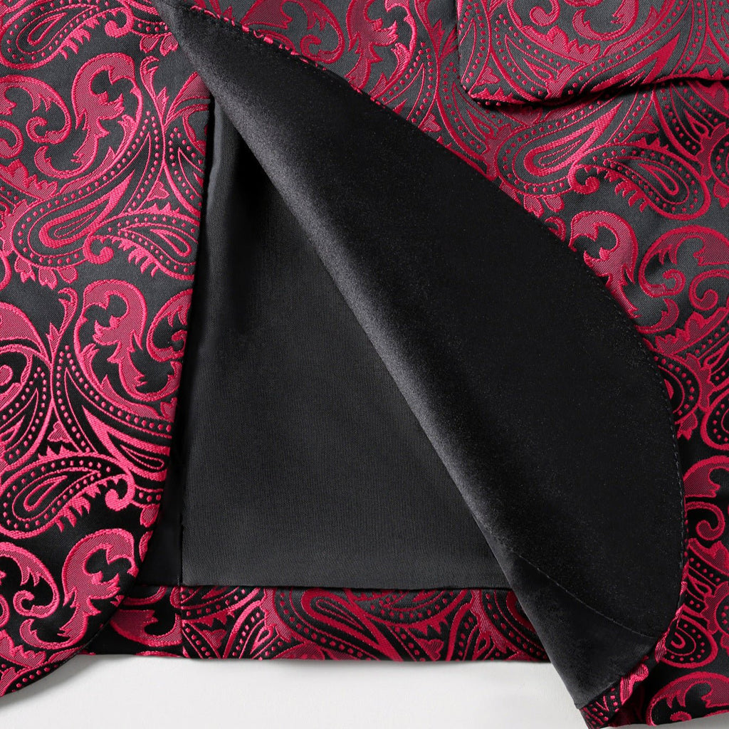 Veste Blazer Jacquard Homme Décontractée à Motifs Assortis, Coupe Ajustée - IVOIRART.COM