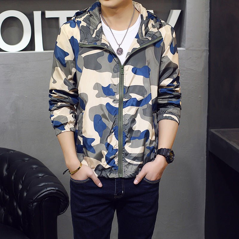 Veste Camouflage Homme Slim Coupe Mode Vêtements Tendance Moderne - IVOIRART.COM