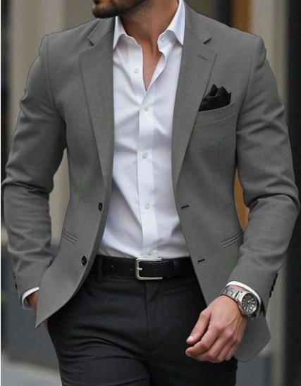 Veste de costume légère pour homme, style décontracté, affaires, manches longues, vert, tailles S à XXL - IVOIRART.COM