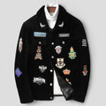 Veste en fourrure d'agneau grain blanc tendance - style business et loisirs chic - IVOIRART.COM