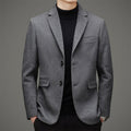 Veste homme business casual en tweed laine uni - coupe élégante professionnelle + - IVOIRART.COM