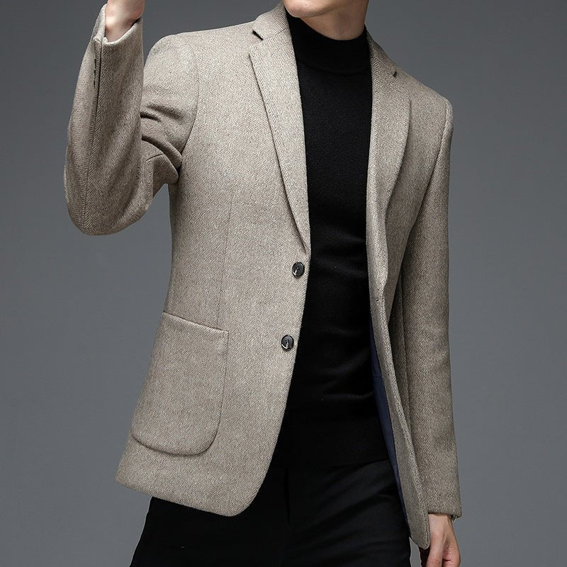 Veste Homme en Laine pour Affaires et Loisirs - Style Moderne et Confortable - IVOIRART.COM