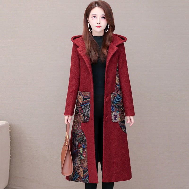 Veste mi-longue en tweed interlock pour femmes, coupe elegante et confortable!!! - IVOIRART.COM