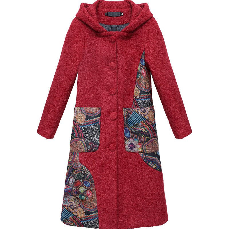 Veste mi-longue en tweed interlock pour femmes, coupe elegante et confortable!!! - IVOIRART.COM