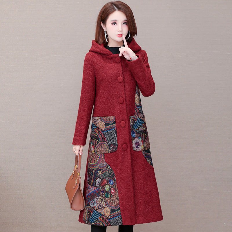 Veste mi-longue en tweed interlock pour femmes, coupe elegante et confortable!!! - IVOIRART.COM