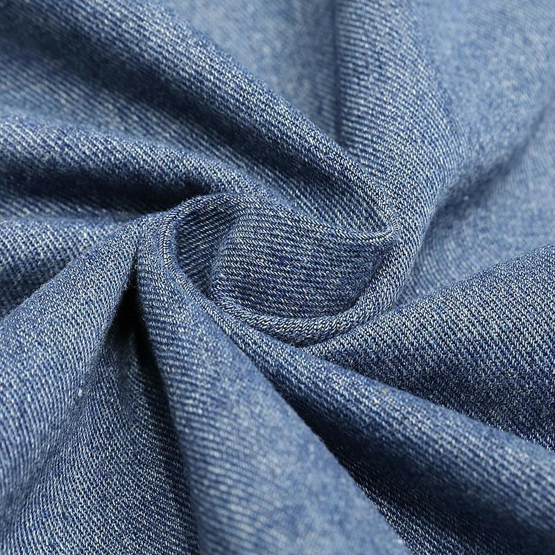 Veste Patchwork en Denim pour Homme, Haut Décontracté Style Unique - IVOIRART.COM