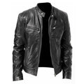Veste Slim en Cuir PU - Blouson Simili Cuir Moderne pour Homme et Femme - Ajusté - IVOIRART.COM