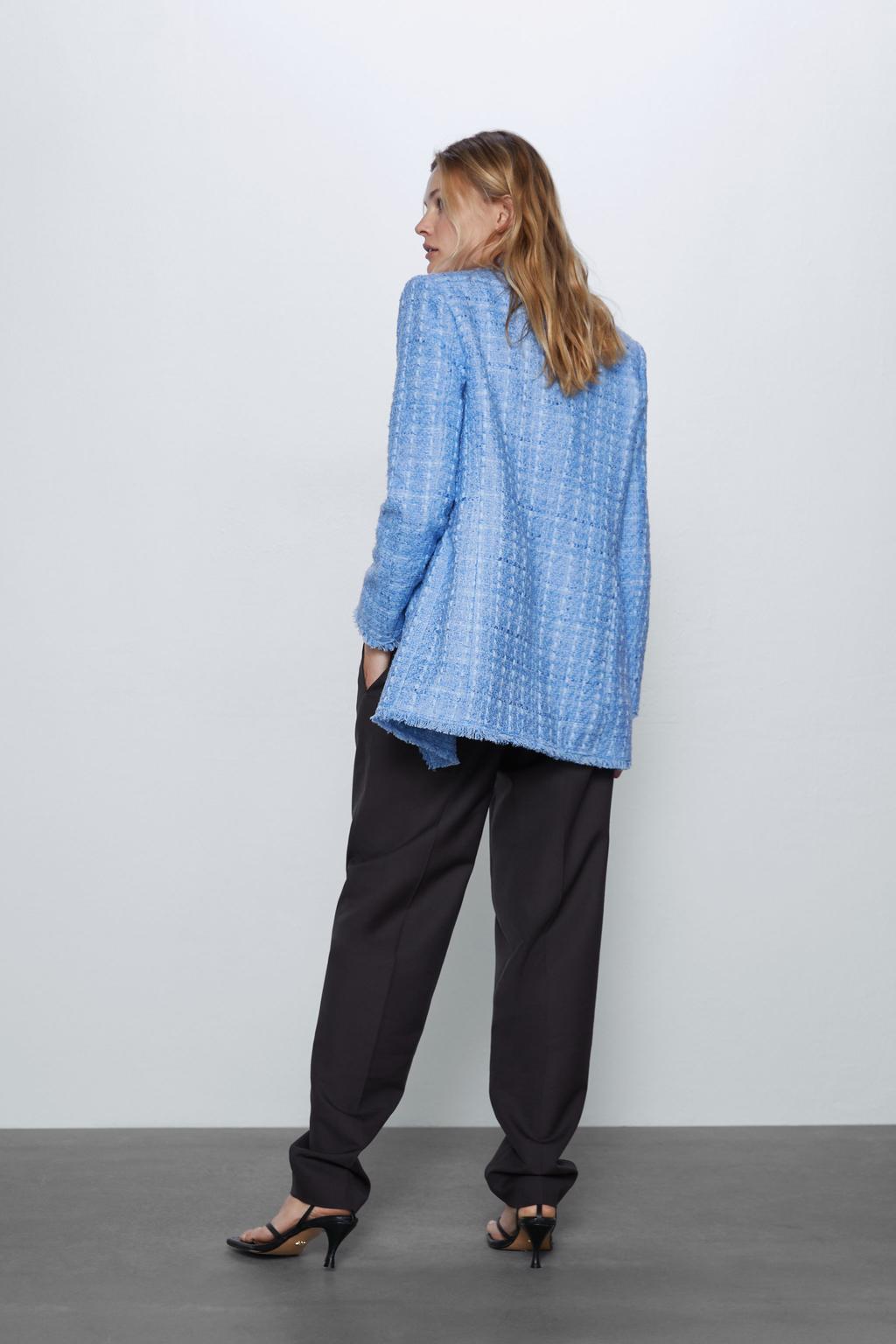 Veste tailleur en tweed à carreaux style parfumé petite nouvelle pour femme chic - IVOIRART.COM