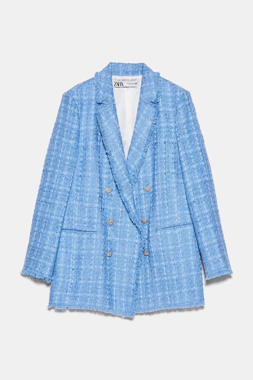 Veste tailleur en tweed à carreaux style parfumé petite nouvelle pour femme chic - IVOIRART.COM