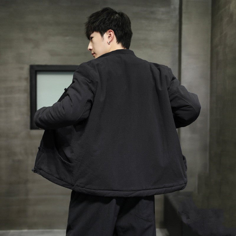 Veste tendance doublure en laine d'agneau avec coton et lin, grande taille - IVOIRART.COM