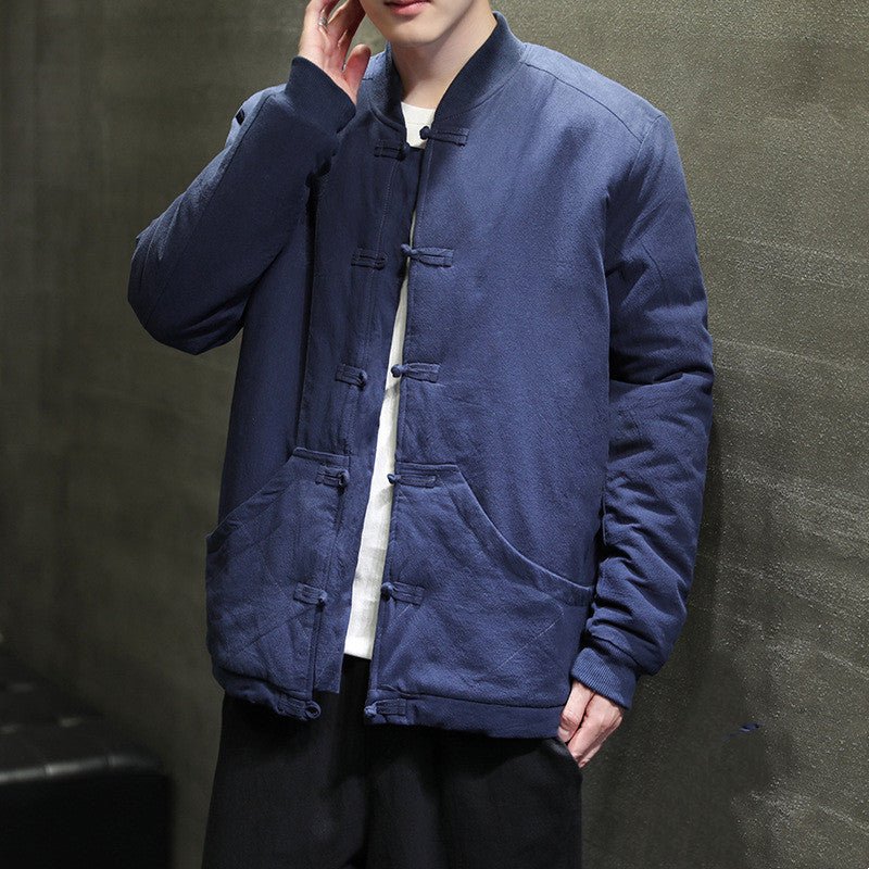 Veste tendance doublure en laine d'agneau avec coton et lin, grande taille - IVOIRART.COM
