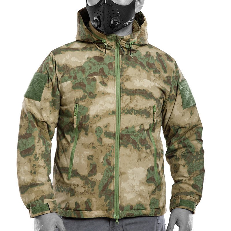 Vêtement extérieur imperméable protecteur contre le froid pour navette urbaine motif camouflage - IVOIRART.COM