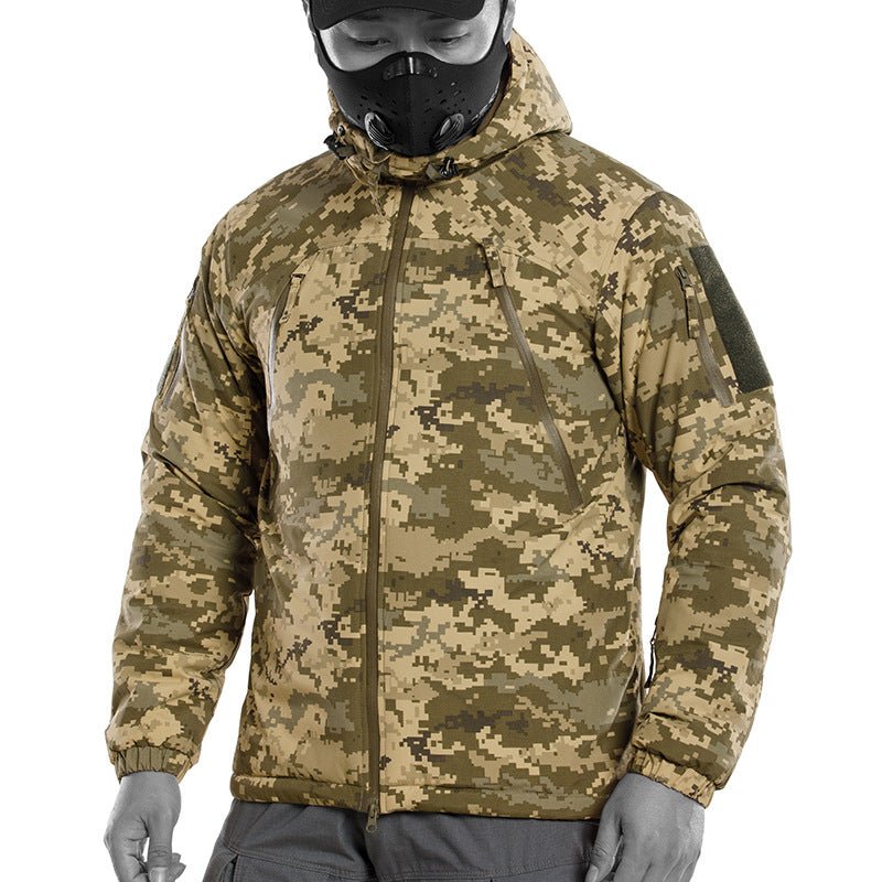 Vêtement extérieur imperméable protecteur contre le froid pour navette urbaine motif camouflage - IVOIRART.COM