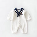 Vêtements Bébé Style Marin Tenue Nouveau-né Body Manches Longues Coton - IVOIRART.COM