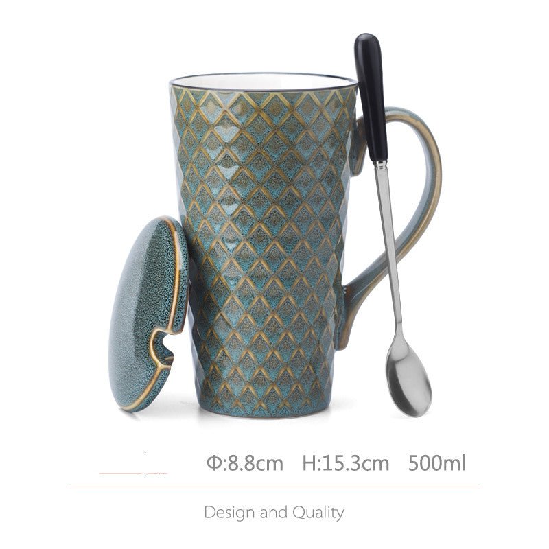 Vintage ceramic mug - IVOIRART.COM
