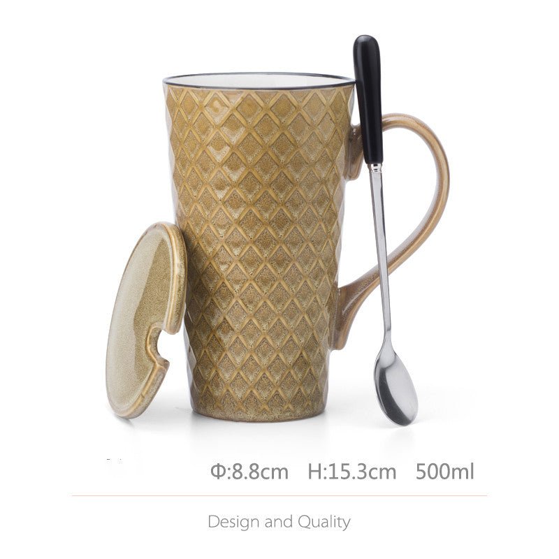 Vintage ceramic mug - IVOIRART.COM