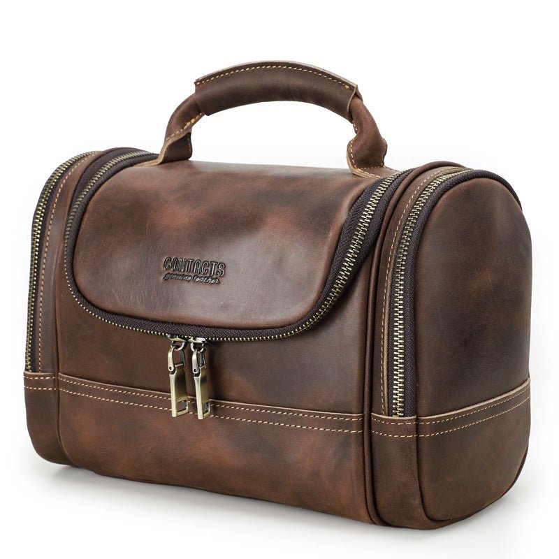 Vintage Cowhide Multi-Training Bag Portable Pouch - IVOIRART.COM