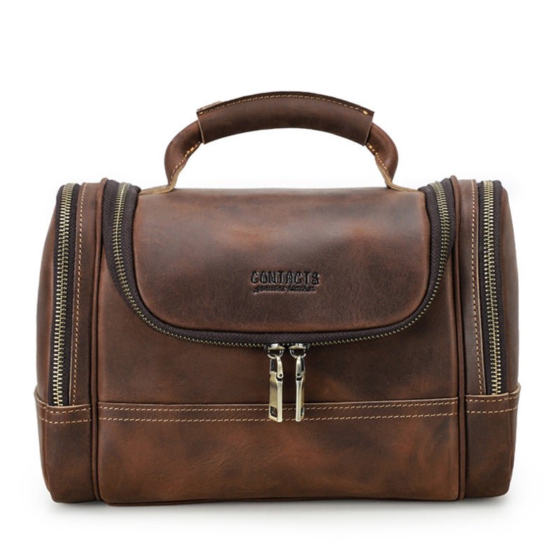 Vintage Cowhide Multi-Training Bag Portable Pouch - IVOIRART.COM