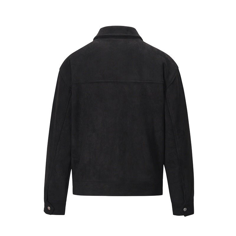 Vintage Solid Deerskin Multi-Pocket Zip Jacket - IVOIRART.COM