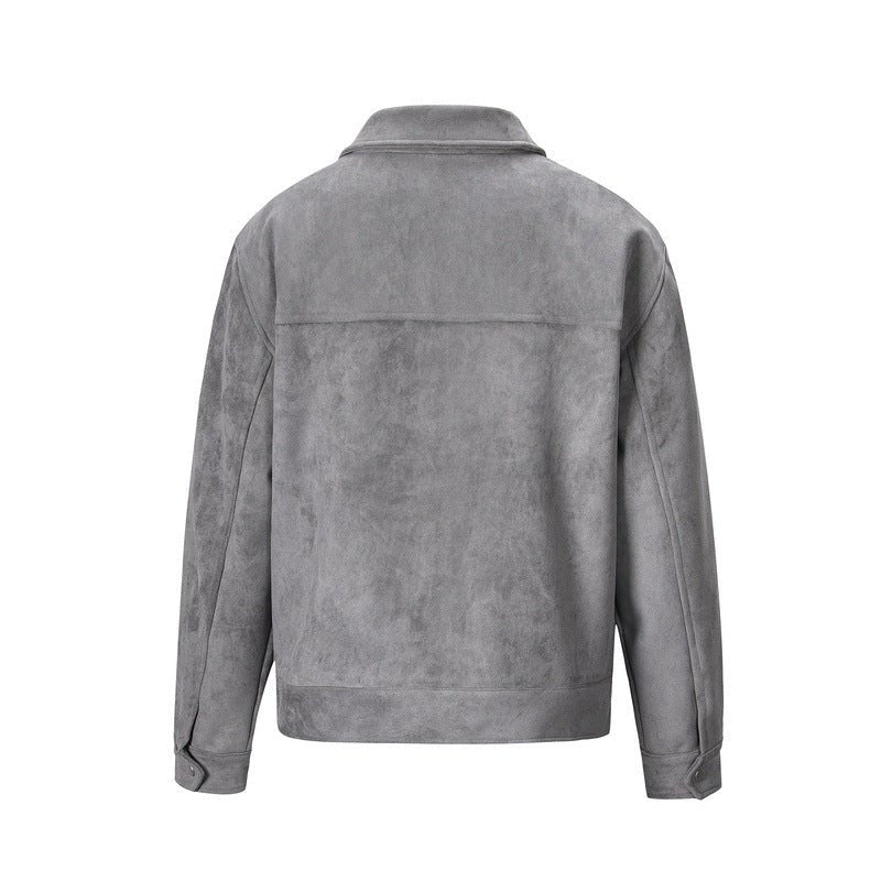 Vintage Solid Deerskin Multi-Pocket Zip Jacket - IVOIRART.COM