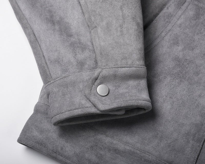 Vintage Solid Deerskin Multi-Pocket Zip Jacket - IVOIRART.COM