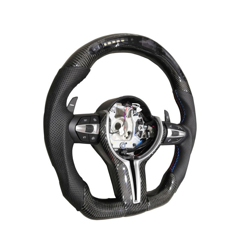 Volant sport LED en fibre de carbone Thong pour conduite dynamique et élégante - IVOIRART.COM