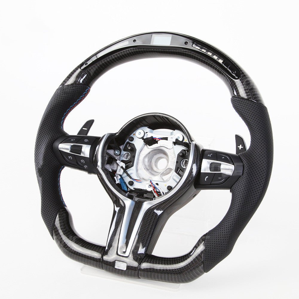 Volant sport LED en fibre de carbone Thong pour conduite dynamique et élégante - IVOIRART.COM
