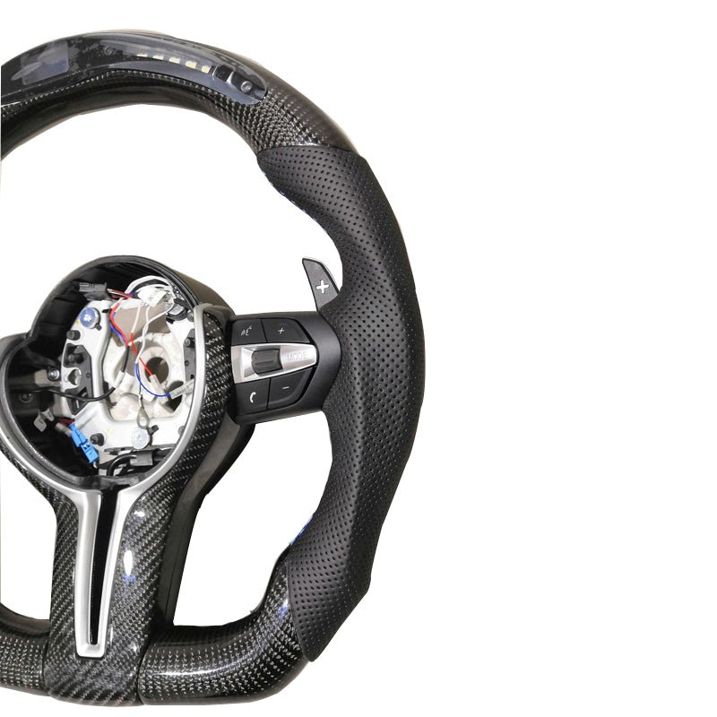 Volant sport LED en fibre de carbone Thong pour conduite dynamique et élégante - IVOIRART.COM