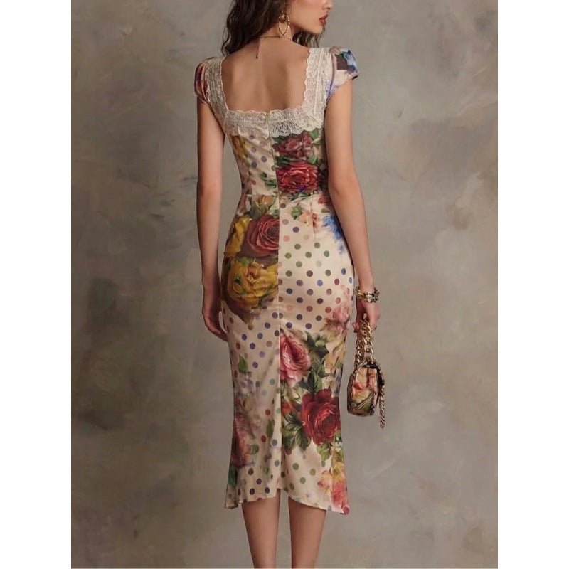 Waist-Cinching Figure-Flattering Asymmetric Evening Gown — Multicolor, Slim-Fit! - IVOIRART.COM
