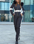 Waist coat cotton trousers jumpsuit - IVOIRART.COM