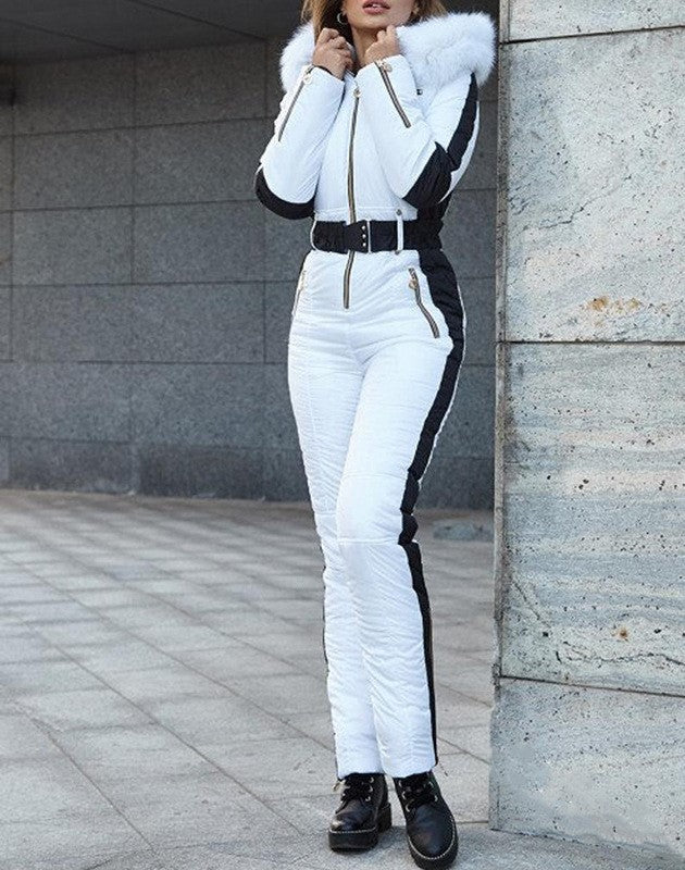 Waist coat cotton trousers jumpsuit - IVOIRART.COM