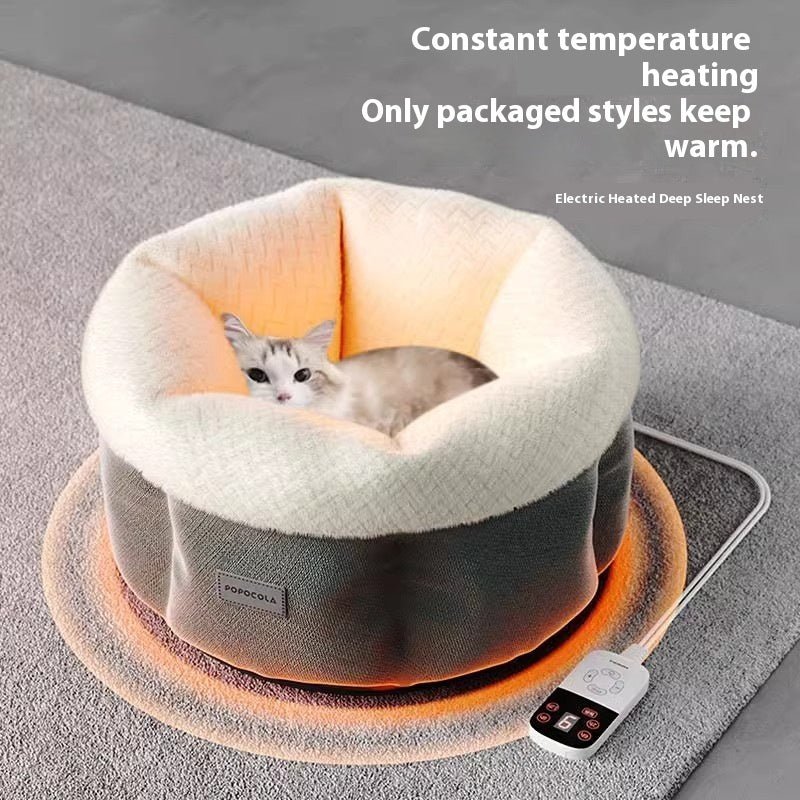 Warm Closed Winter Heating Pet Cat Intelligent Electric Heating Kennel - IVOIRART.COM