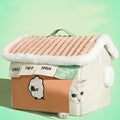 Warm Cloth Closed Cat House In Winter - IVOIRART.COM