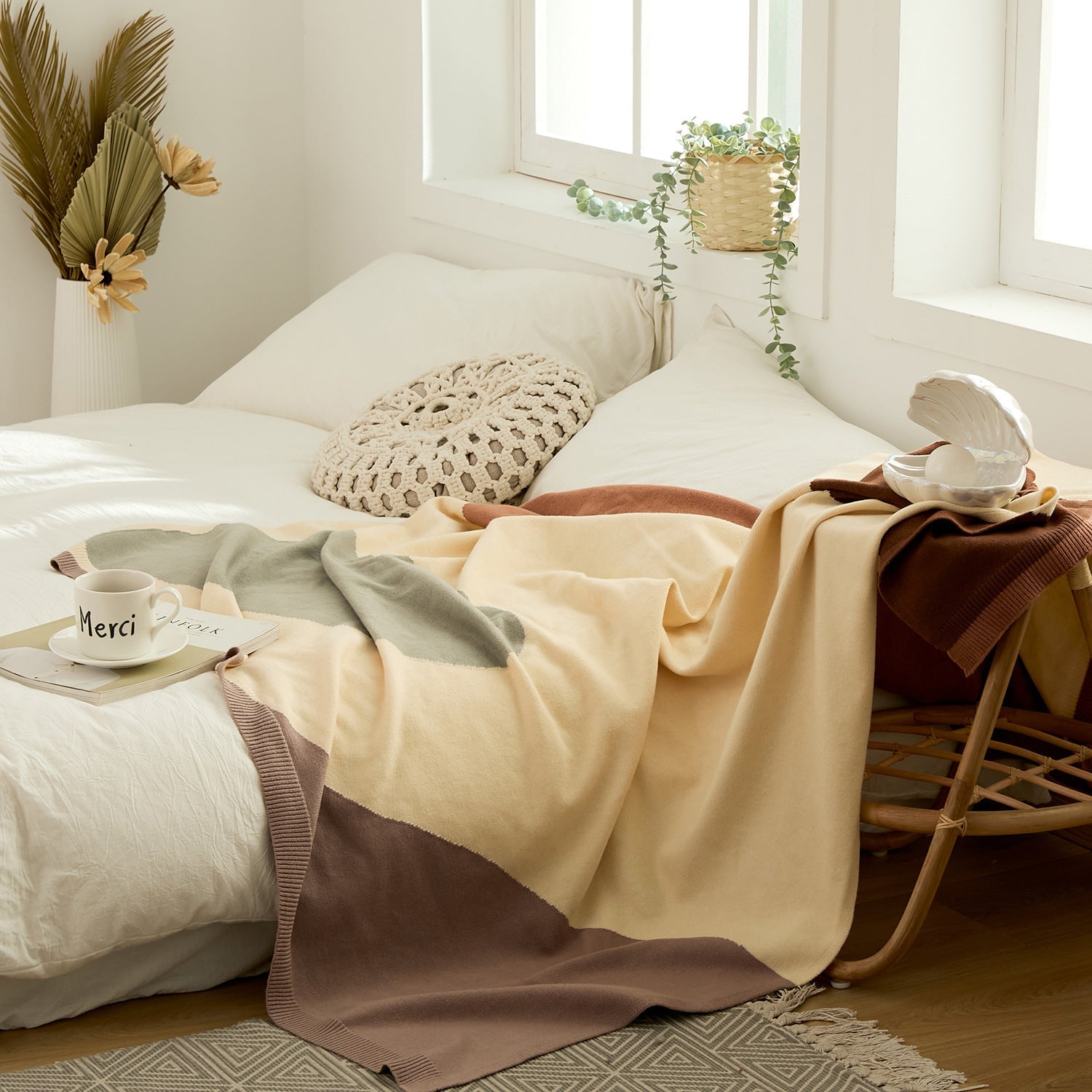 Warm Cover Blanket Single Cover Quilt Knitted Blanket Quilt Blanket - IVOIRART.COM