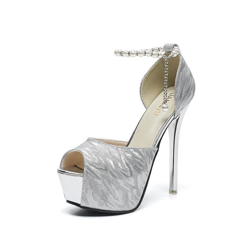 Waterproof Platform Hollow Fishmouth Sandal Woman - IVOIRART.COM