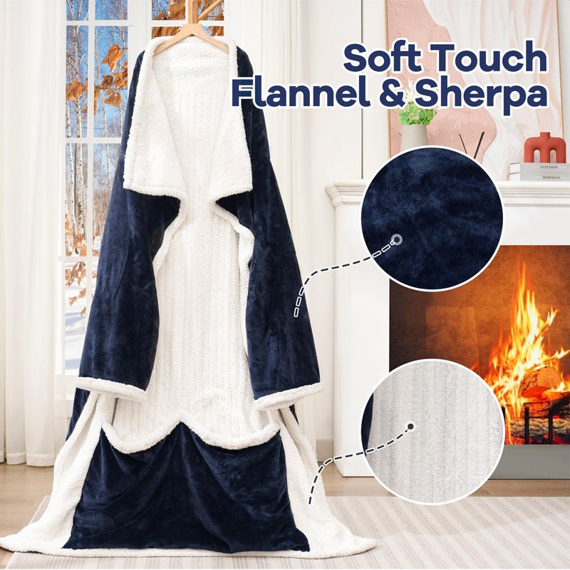 Wearable Electric Heated Blanket With Smart Temperature Control And Machine-washable - IVOIRART.COM