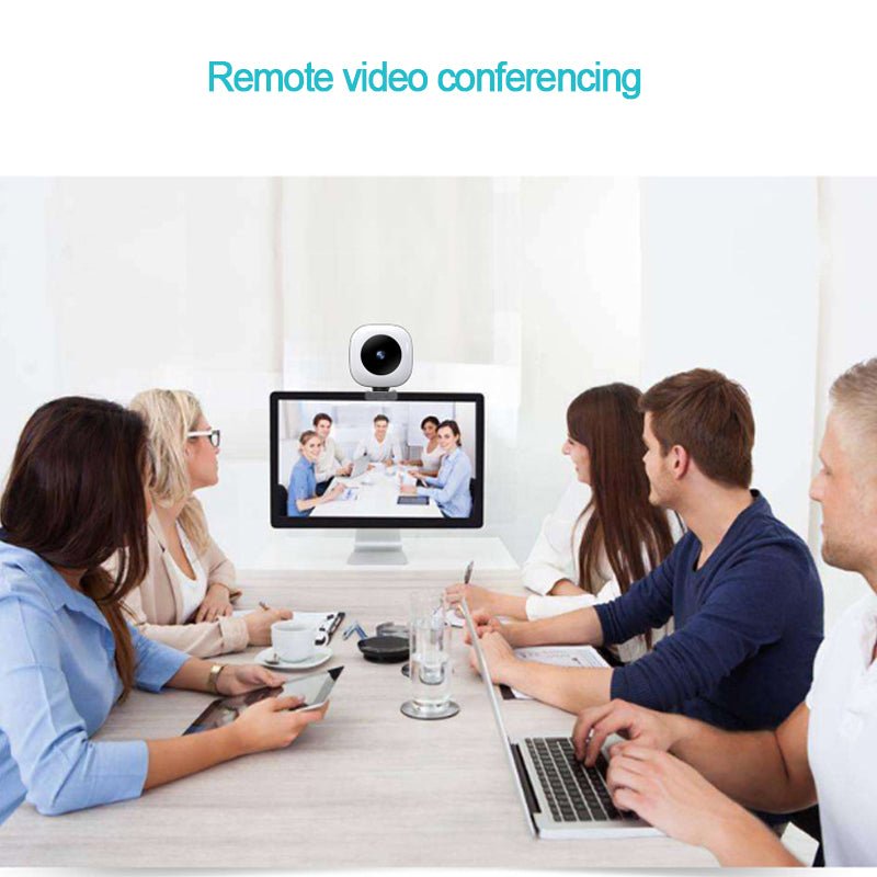 Webcam Full HD 2K avec Autofocus et Microphone pour PC Portable, Lumière d'Appui Intégrée - IVOIRART.COM