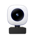 Webcam Full HD 2K avec Autofocus et Microphone pour PC Portable, Lumière d'Appui Intégrée - IVOIRART.COM