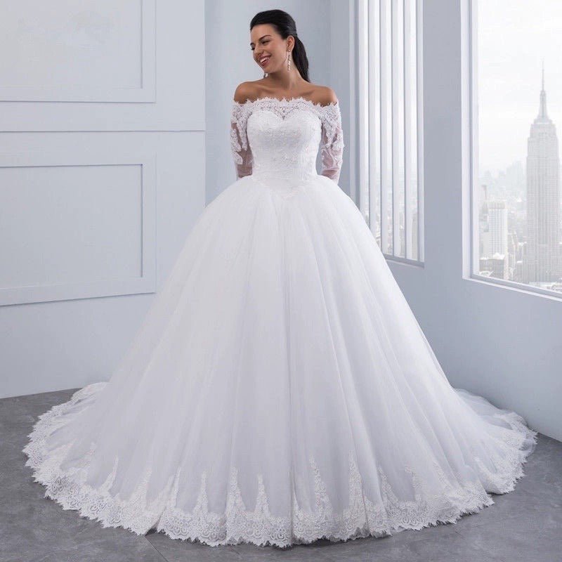Wedding Bridal Wedding Lace Large Tail - IVOIRART.COM