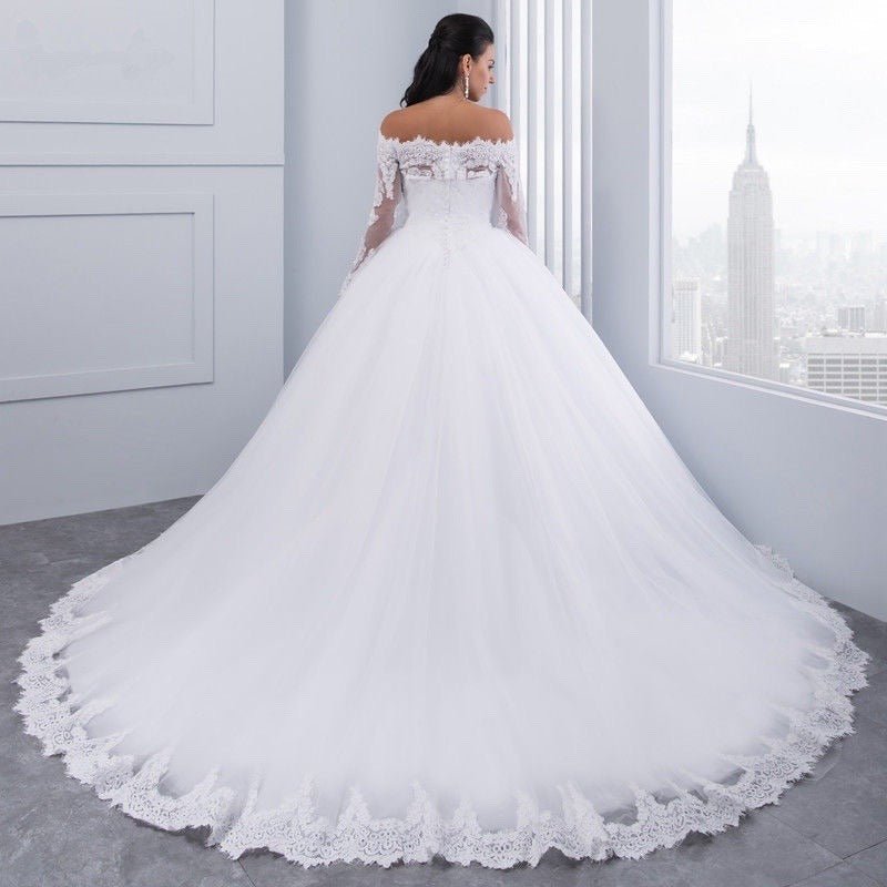 Wedding Bridal Wedding Lace Large Tail - IVOIRART.COM