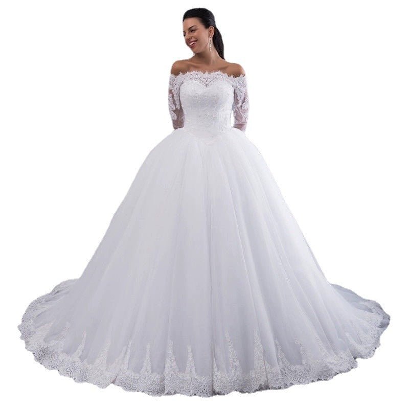 Wedding Bridal Wedding Lace Large Tail - IVOIRART.COM