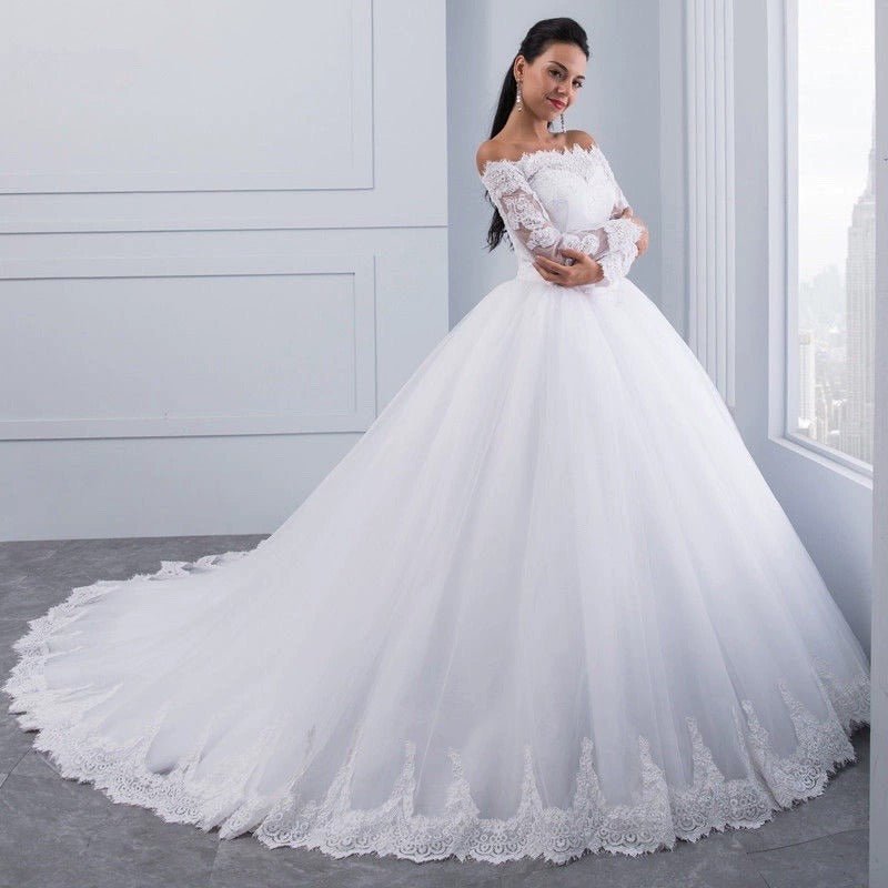 Wedding Bridal Wedding Lace Large Tail - IVOIRART.COM