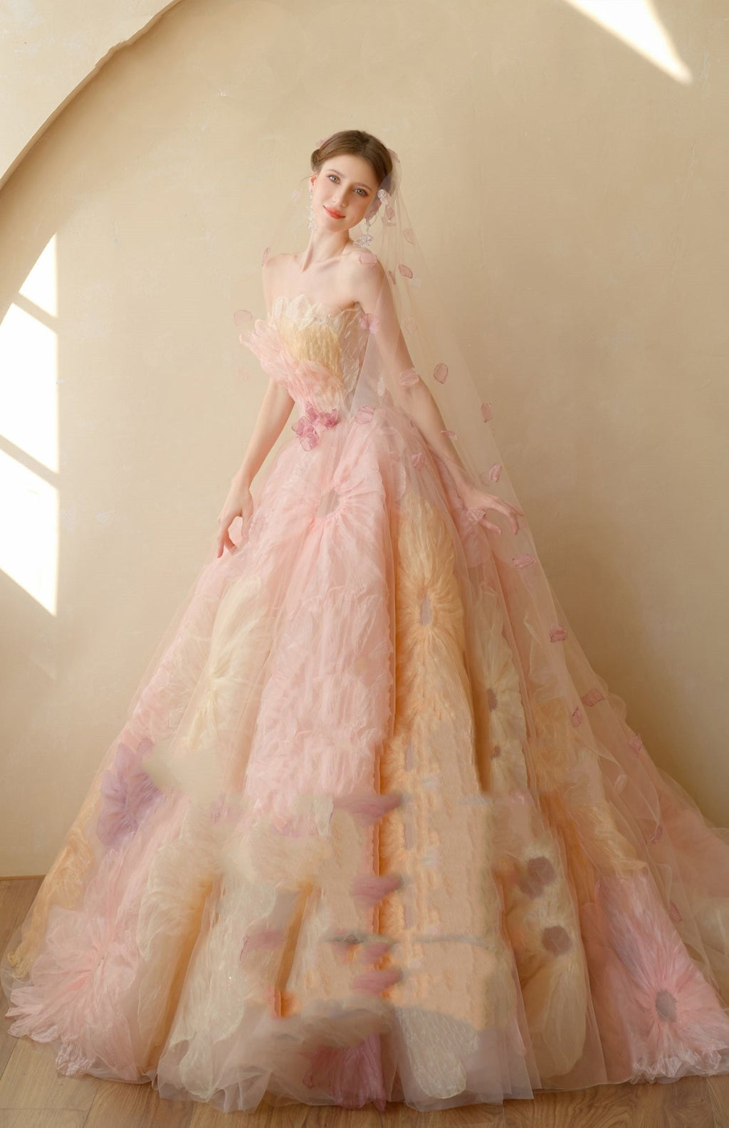 Wedding Dress Skirt Train Bride Performance Art - IVOIRART.COM