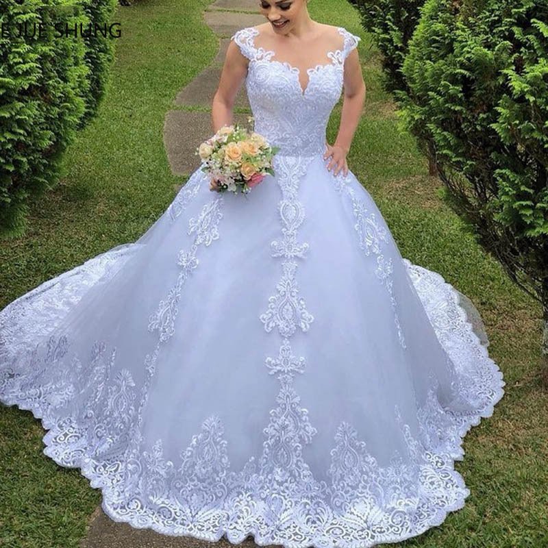 Wedding Dress White Vintage Lace Wedding Dress - IVOIRART.COM