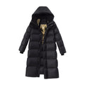 White Duck Down Mid-length Down Jacket Women - IVOIRART.COM