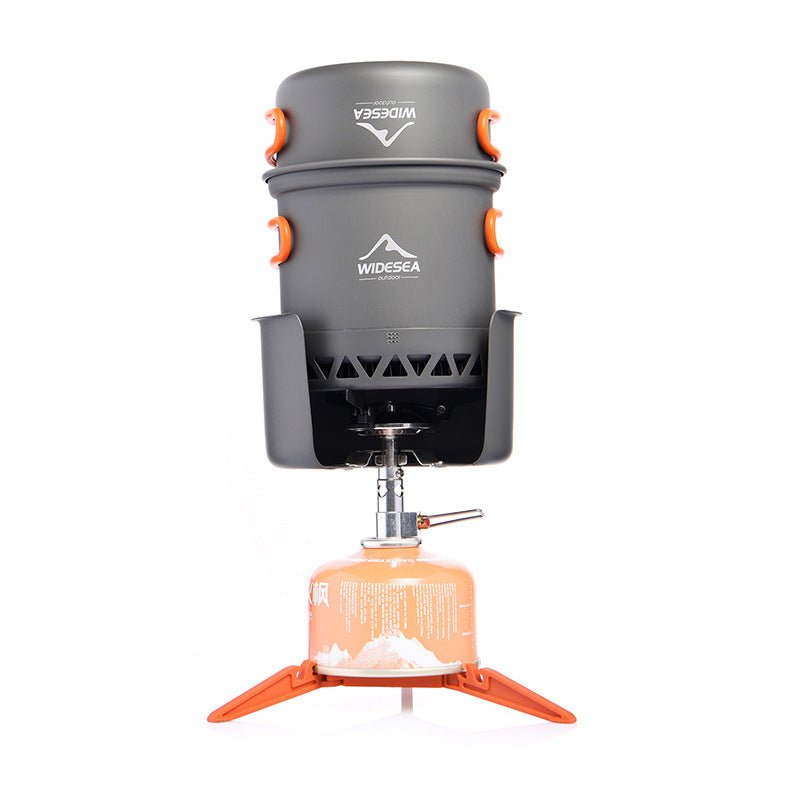 Widesea Outdoor Cookware Set Heat-Collecting Energy-Boosting Camping Cooking Gear - IVOIRART.COM