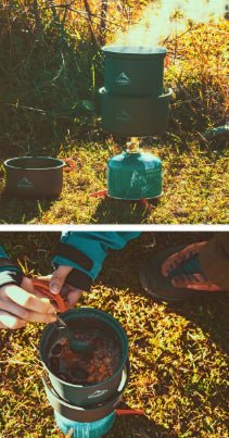 Widesea Outdoor Cookware Set Heat-Collecting Energy-Boosting Camping Cooking Gear - IVOIRART.COM