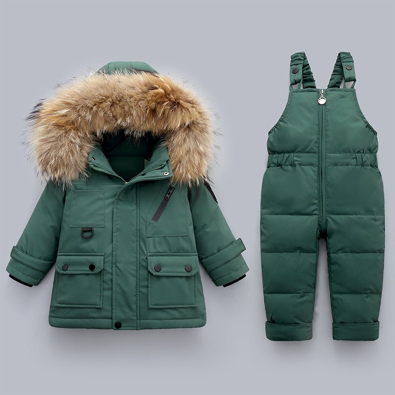 Winter Baby Boy's Down Jacket Suit - IVOIRART.COM