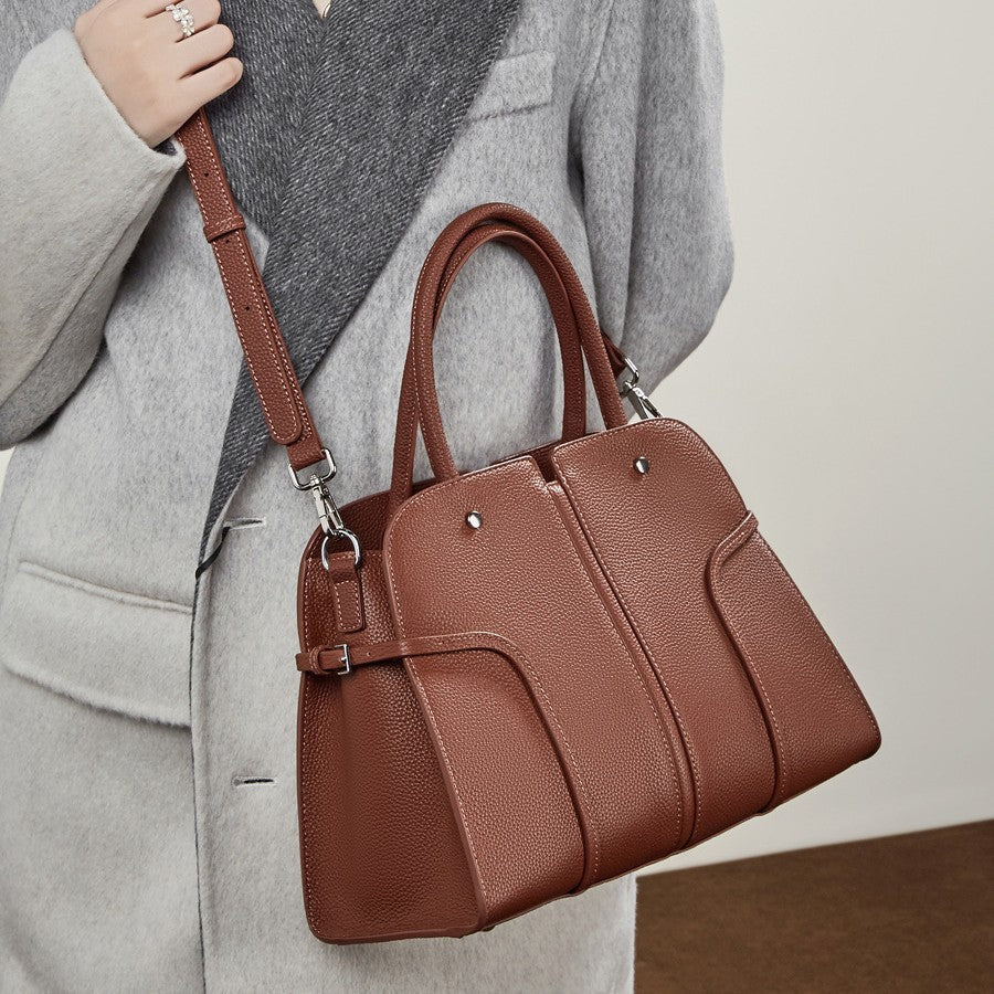Winter New Arrival Large-capacity Womens First-layer Cowhide Bag - IVOIRART.COM
