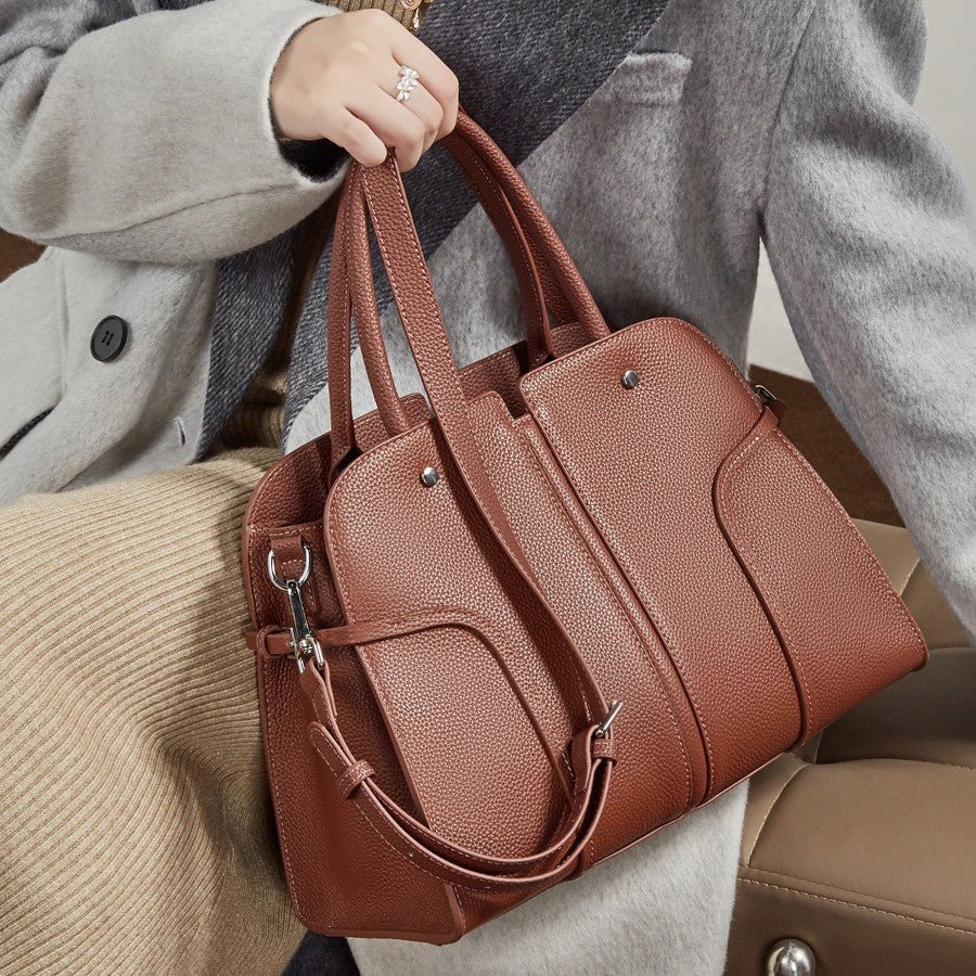 Winter New Arrival Large-capacity Womens First-layer Cowhide Bag - IVOIRART.COM